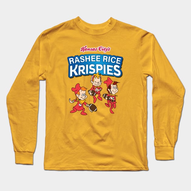 Rashee Rice Chiefs Cereal Long Sleeve T-Shirt by Super Secret Villain
